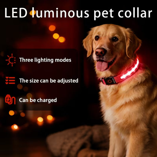 LED Pet Collar, Glowing Dog Collar